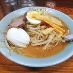 福来軒 - 味噌ラーメン＋ゆでたまご