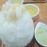 かき氷工房 雪菓 - フワフワのメロンのかき氷〜❤