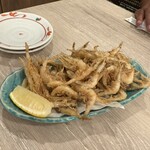 魚がし食堂 - 白エビ、2人だから、こんなにたくさんはいらなかった。