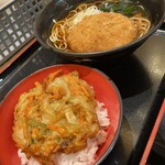 名代富士そば - ミニかき揚げ丼