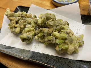 Unagi Wakabayashi - だだちゃ豆の天ぷら