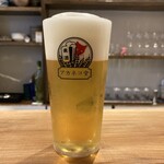 アカネコ堂 - 生ビール(700円)