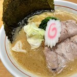 銀座 嚆矢 - 豚骨醤油ラーメン（中太麺）