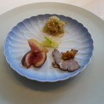 メゾン・ド・ユーロン - ランチ・コースの前菜3種