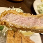 とんかつ せん - 特上ロースかつ定食(リブロース)@3,100円