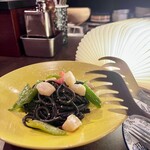 中野レンガ坂 洋食堂 葡萄 - キタッラ ～ホタテ、万願寺とうがらし、フルーツトマト～