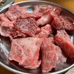 Yakiniku Gyuu Tetsu Fuku Ya - 牛切り落とし 495円