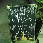 MOVE CAFE - 地面直おき看板