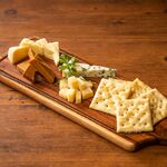 Assortment of carefully selected cheeses ~ Grana Padano, Creamy Wash, Ski Queen, Roquefort ~