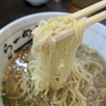 らーめん天 - らーめん醤油 細麺