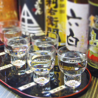 こだわり黒豚と一緒に本格芋焼酎を飲み比べ！