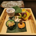 博多 鮨 よこ田 - 前菜5種