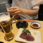 天ぷらとワイン大塩 - 生ビールで乾杯！＆お刺身