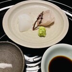 石葉 - アオリイカ・ヒラメのお造り