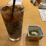 鮮魚 天ぷら すしつま - コーラとお通し