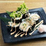 Mentaiko tuna mayonnaise salad roll