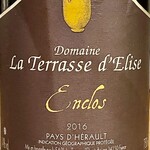 渡辺料理店 - Domaine La Terasse d'Elise Enclos 2016　ラングドックのモナストレルです