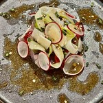 渡辺料理店 - 宇和島産の鯵のマリネからスタート