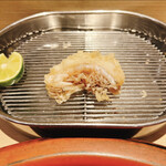 てんぷら 深町 - 甘鯛？桜鯛？ウロコ