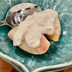 焼鳥 せきね - デザートに白桃いただきました