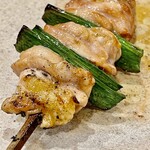 焼鳥 せきね - はらみは葉大蒜が挟んであって香りも良いです
