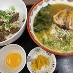 唐子ラーメン - ホルモン丼ラーメン定食