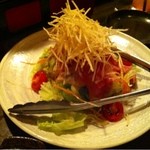 魚貝三昧 雛 - 生ハムとポテトのサラダ