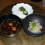 六雁 - 極コース（H25.9.x）9-〆（きのこご飯 赤出汁）