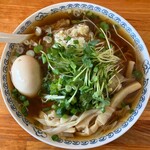 じげん - さば節ラーメン(醤油)＋味玉