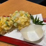 Nihonkai Shouya - とうもろこしと枝豆揚げ