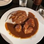 ナル - 特製欧風ポークカレー　サラダとコーヒーのセット　1,200円