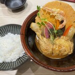 スープカレー奥芝商店 - 鶏あえずカリー(1480円)