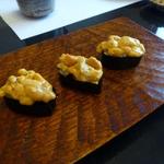 すし処 ひさ田 - 赤雲丹（明礬で〆ていない）