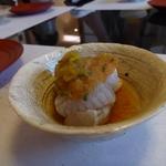 すし処 ひさ田 - 小河豚の辛味大根添え