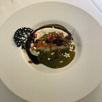 デュ・ヴァン・ハッシシ - 金目鯛、鮑の肝のソース