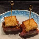肉割烹 光 - デニッシュサンド(人気NO.1のコース料理 季節のおまかせコース)