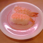 Kappa Sushi - 海老（２貫）：１０５円（税込）【２０１３年９月撮影】