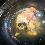 スタンドふじ - 最後はお茶漬け