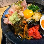 スタンドふじ - 魚屋丼 ご飯大盛