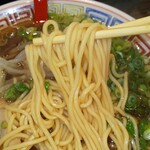 京屋台 中華そば 古都ら - 古都ら 中華そばの加水率低めのストレート中細麺(R5.9.19撮影)