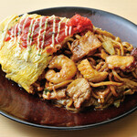 ミックスオムそば