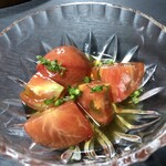 山楽 - 自家製トマトのサラダ