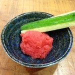 才谷家 - H.25.10.2.夜 生たらこ(アテ) 400円