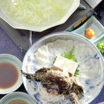 魚信旅館 - オコゼしゃぶしゃぶ