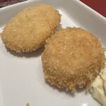 七條 - 追加の帆立フライとかにクリームコロッケ。合計750円