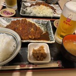 Nagoya Meibutsu Misokatsu Yabaton - ロース定食（¥1,310）