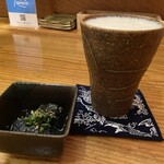 海ごはん山ごはん マルキヨ - 生ビール　おとおし