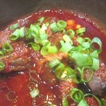 みけ - 蒸し豚キムチとチャンプルしてもらう牛筋