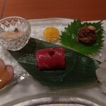 むらさき - 前菜5種（これ料理でジンジャーエールは無理）