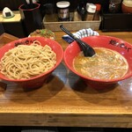 Mendokoro Kiraku - えび味噌つけ麺　中盛